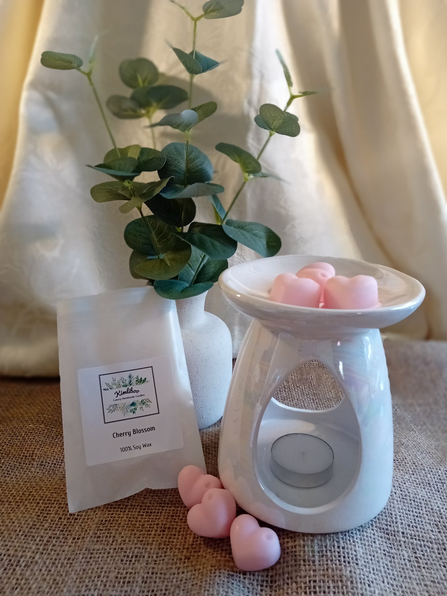 Cherry Blossom pink heart wax melts