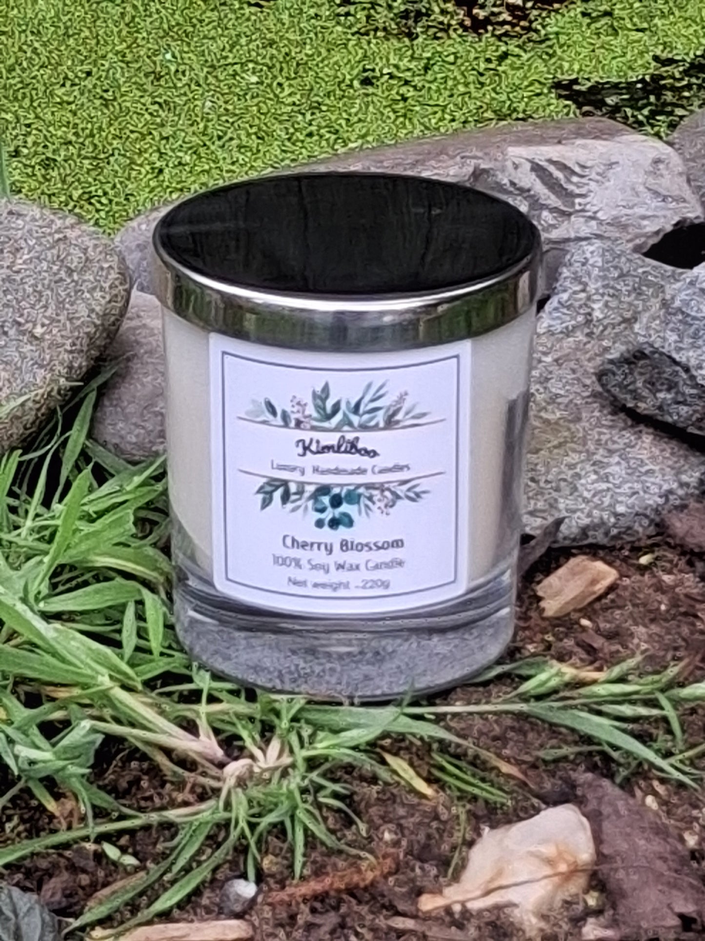 Cherry Blossom Scented Wood Wick Candle