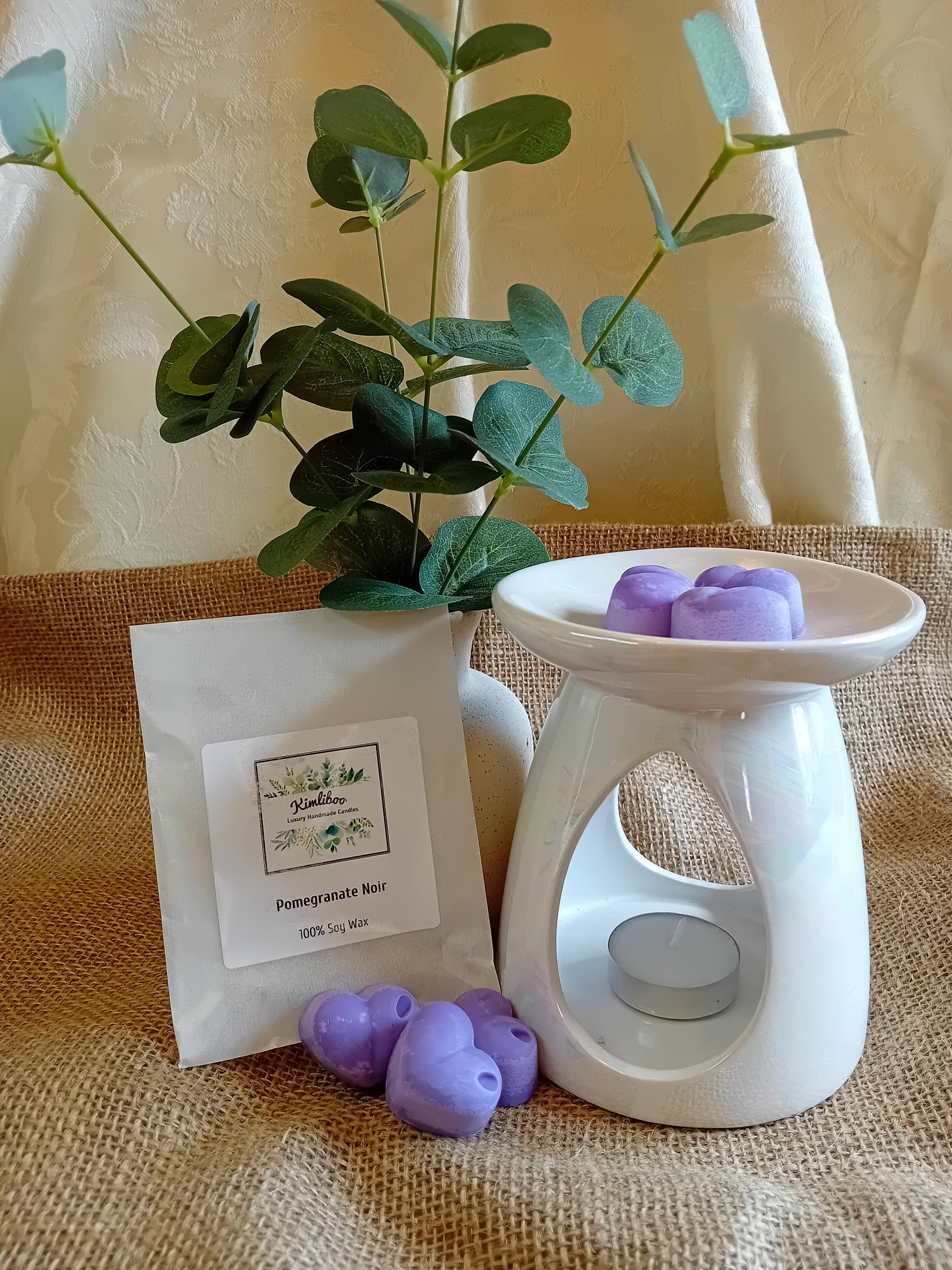 Pomegranate Noir purple heart wax melts
