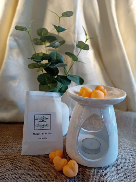 Mango & Passion Fruit orange heart wax melts