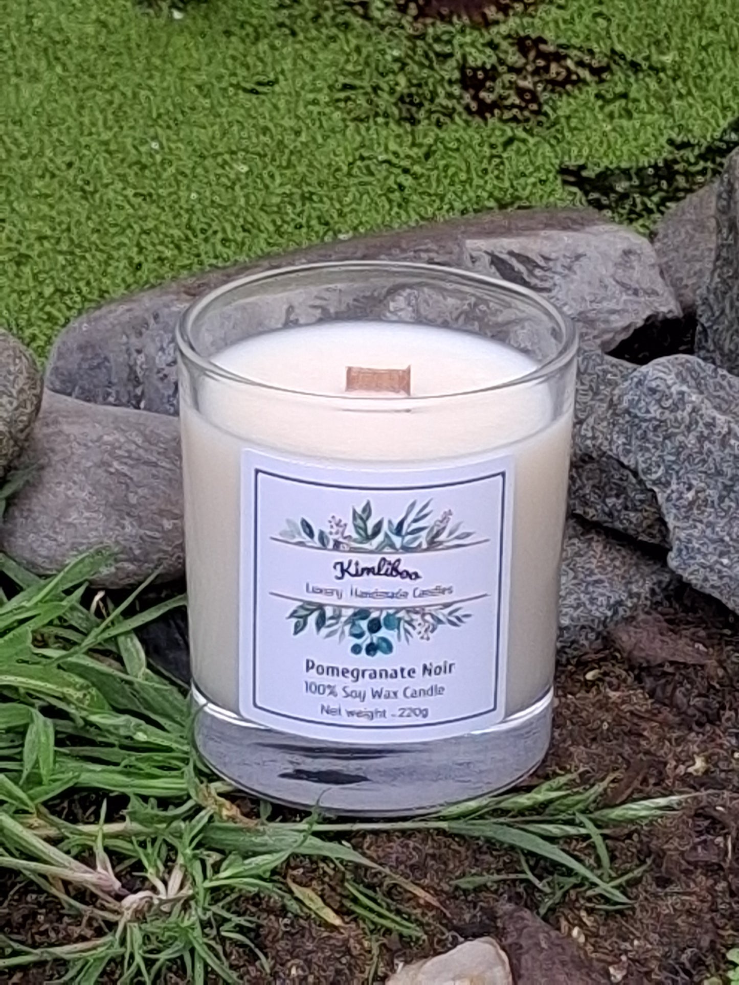 Pomegranate Noir Scented Wood Wick Candle