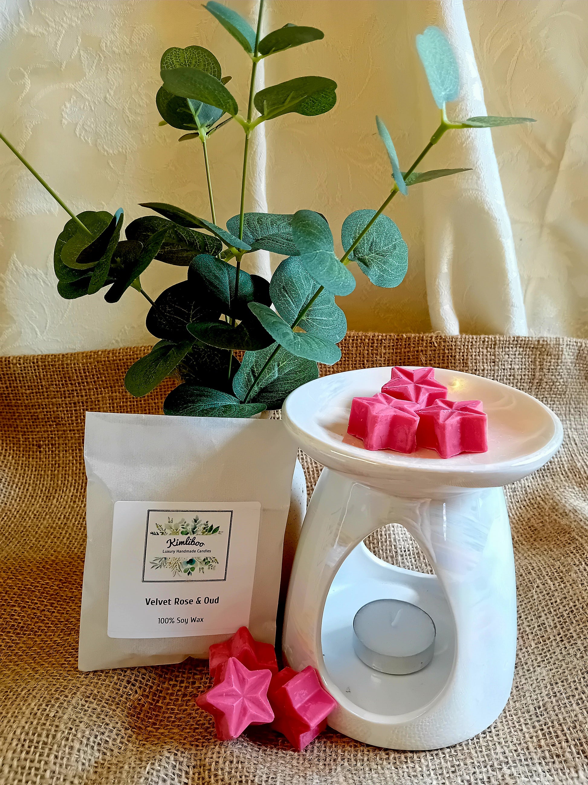 Velvet Rose & Oud burgundy stars wax melts